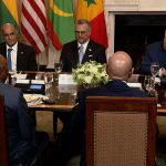 Trump praises ‘good English’ of Liberian president, prompting criticism across Africa