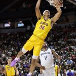 Lakers player taken off court in wheelchair at Summer League