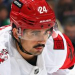 Hurricanes star out ‘for a while’ after crashing into post