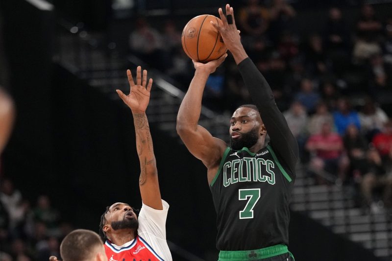 Jaylen Brown matches career high with 50 points in Celtics romp